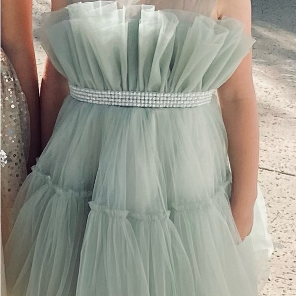 Elegant Mint Green Kids Dress